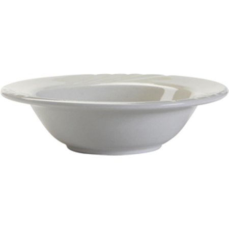 TUXTON CHINA Sonoma 6.38 in. Embossed Grapefruit Bowl - Porcelain - 3 Dozen YPD-063